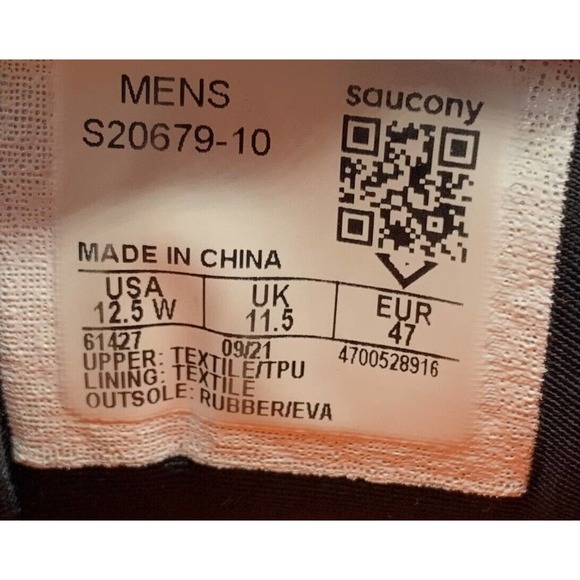 SAUCONY TRIUMPH 19 Running Athletic Shoes Sneakers S20679-10 Men's Size 12.5 W - Picture 11 of 11